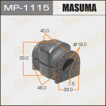 MASUMA MP-1115 - Coussinet de palier, stabilisateur droxauto.com