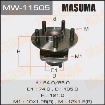 MASUMA MW-11505 - Moyeu de roue droxauto.com