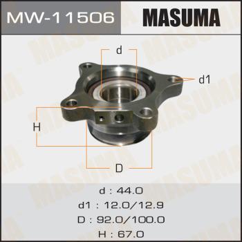 MASUMA MW-11506 - Kit de roulements de roue droxauto.com