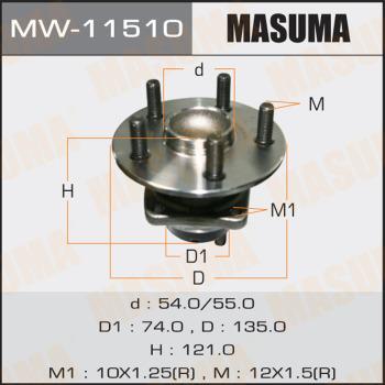 MASUMA MW11510 - Moyeu de roue droxauto.com