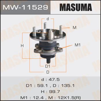 MASUMA MW11529 - Moyeu de roue droxauto.com