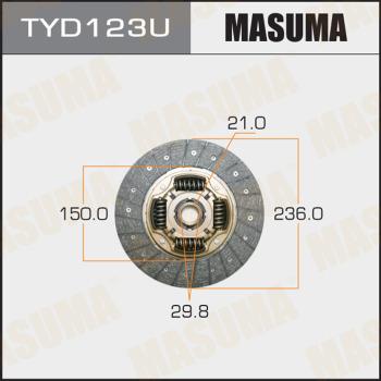 MASUMA TYD123U - Disque d'embrayage droxauto.com