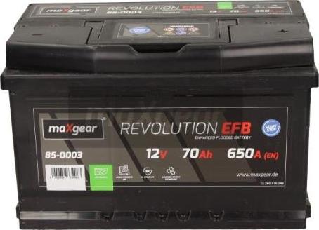 Maxgear 85-0003 - Batterie de démarrage droxauto.com