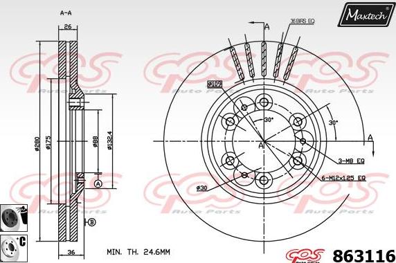 Maxtech 5271044 - Fusée d'essieu, suspension de roue droxauto.com