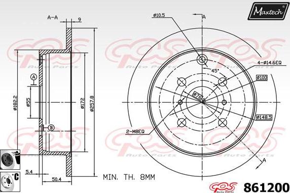 Maxtech 5271066 - Fusée d'essieu, suspension de roue droxauto.com