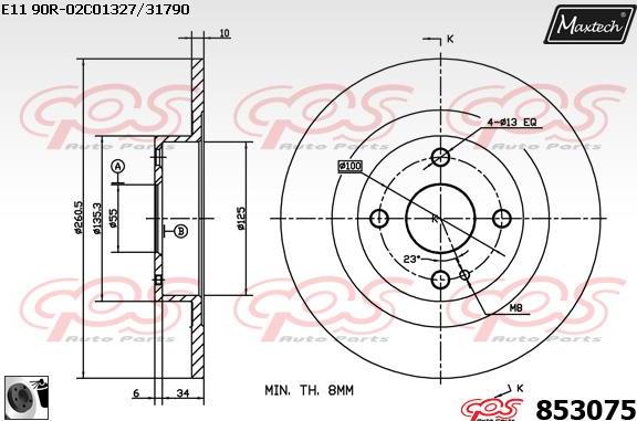 Maxtech 5271067 - Fusée d'essieu, suspension de roue droxauto.com