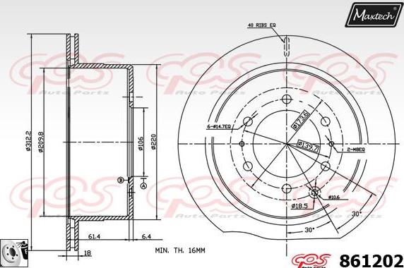 Maxtech 5271002 - Fusée d'essieu, suspension de roue droxauto.com