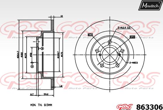 Maxtech 5271016 - Fusée d'essieu, suspension de roue droxauto.com