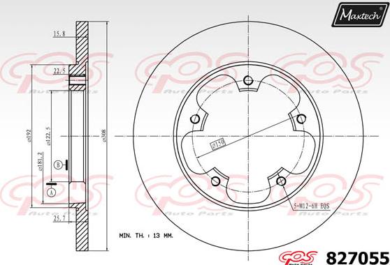 Maxtech 5271070 - Fusée d'essieu, suspension de roue droxauto.com