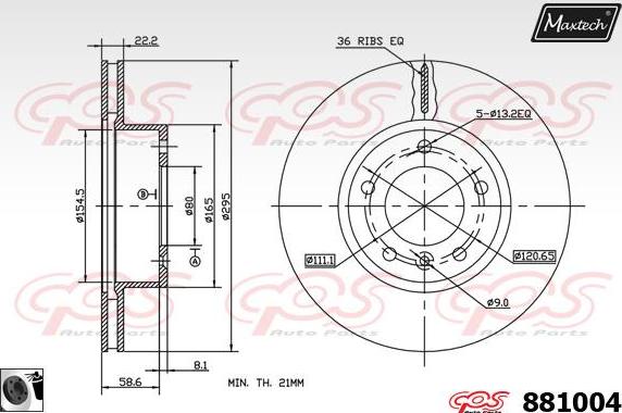 Maxtech 5272002 - Fusée d'essieu, suspension de roue droxauto.com