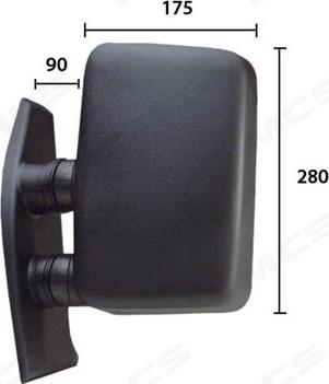 MCS 337030438 - Rétroviseur extérieur droxauto.com