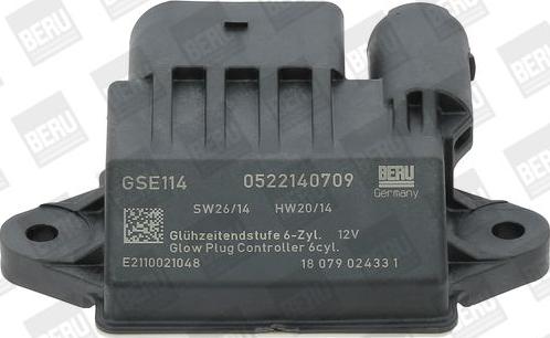 MDR BER-GSE114 - Appareil de commande, temps de préchauffage droxauto.com