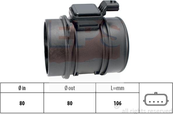 MDR EPS-1991 450 - Débitmètre de masse d'air droxauto.com