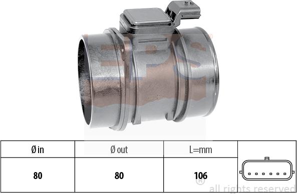 MDR EPS-1991 361 - Débitmètre de masse d'air droxauto.com