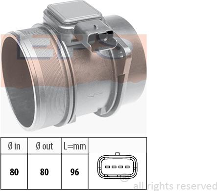 MDR EPS-1991 303 - Débitmètre de masse d'air droxauto.com