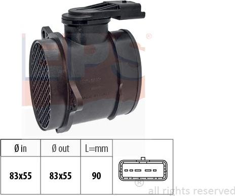 MDR EPS-1991 298 - Débitmètre de masse d'air droxauto.com