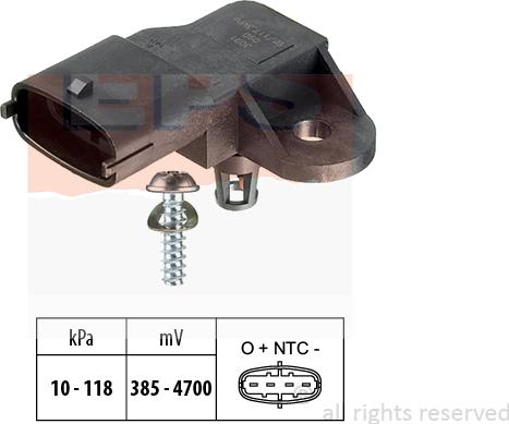 MDR EPS-1993 091 - Capteur, pression de suralimentation droxauto.com
