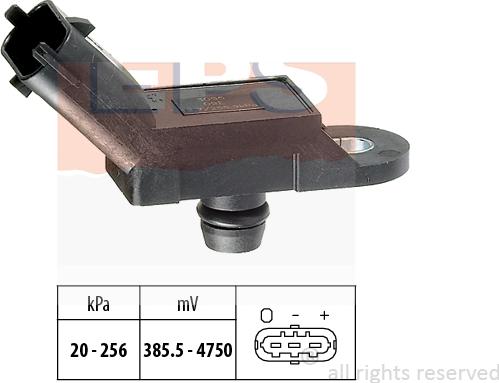 MDR EPS-1993 055 - Capteur, pression des gaz échappement droxauto.com