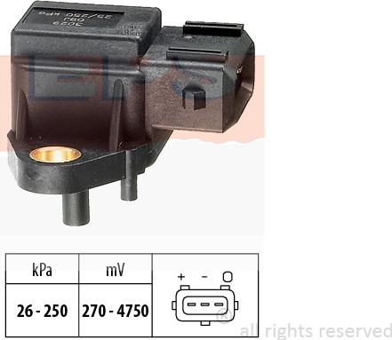 MDR EPS-1993 029 - Capteur, pression de suralimentation droxauto.com