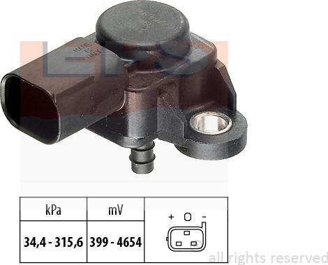 MDR EPS-1993 165 - Capteur, pression des gaz échappement droxauto.com