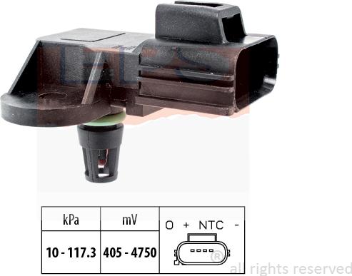 MDR EPS-1993 100 - Capteur de pression barométrique, adaptation à l'altitude droxauto.com