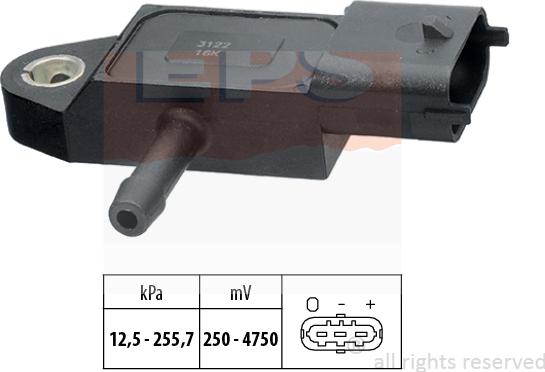 MDR EPS-1993 122 - Capteur, pression de suralimentation droxauto.com