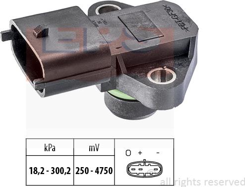 MDR EPS-1993 345 - Capteur, pression des gaz échappement droxauto.com