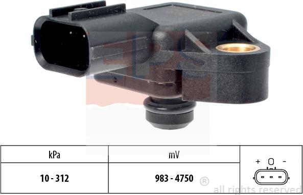 MDR EPS-1993 384 - Capteur de pression barométrique, adaptation à l'altitude droxauto.com
