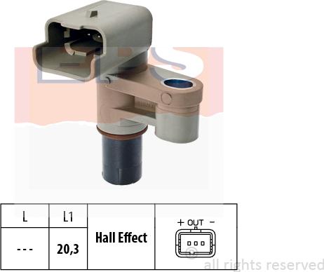 MDR EPS-1953 462 - Capteur, position d'arbre à cames droxauto.com