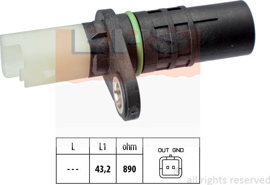 MDR EPS-1953 555 - Capteur d'angle, vilebrequin droxauto.com