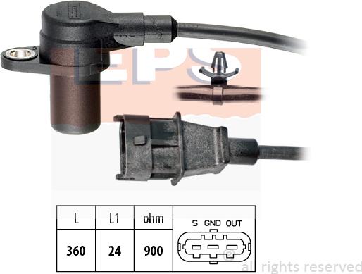 MDR EPS-1953 564 - Capteur d'angle, vilebrequin droxauto.com