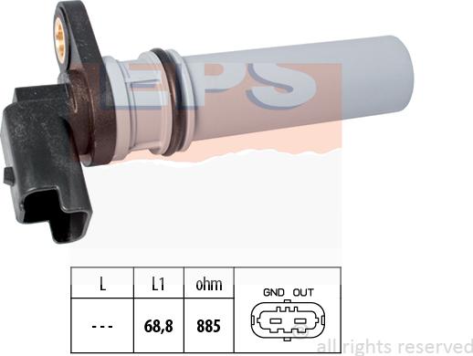 MDR EPS-1953 537 - Capteur, régime droxauto.com
