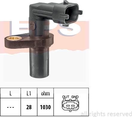 MDR EPS-1953 697 - Capteur d'angle, vilebrequin droxauto.com