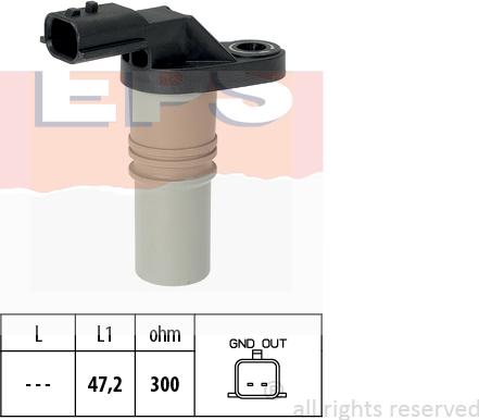 MDR EPS-1953 646 - Capteur, régime droxauto.com