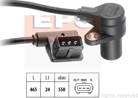 MDR EPS-1953 056 - Capteur d'angle, vilebrequin droxauto.com