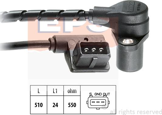 MDR EPS-1953 065 - Capteur d'angle, vilebrequin droxauto.com