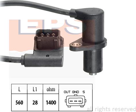 MDR EPS-1953 085 - Capteur, position d'arbre à cames droxauto.com