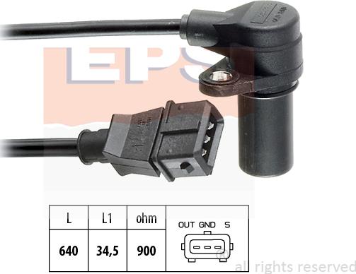 MDR EPS-1953 155 - Capteur d'angle, vilebrequin droxauto.com