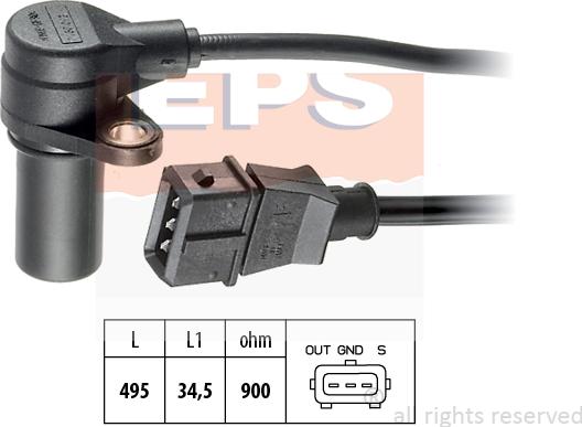 MDR EPS-1953 160 - Capteur d'angle, vilebrequin droxauto.com