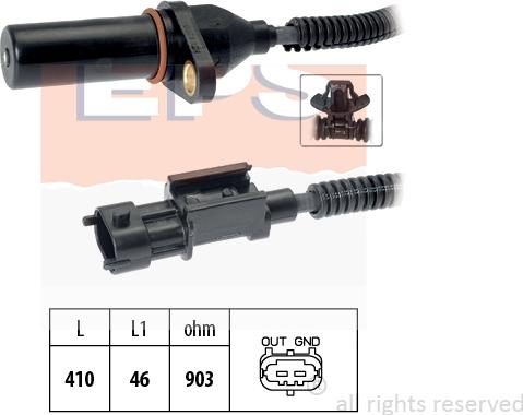 MDR EPS-1953 810 - Capteur d'angle, vilebrequin droxauto.com