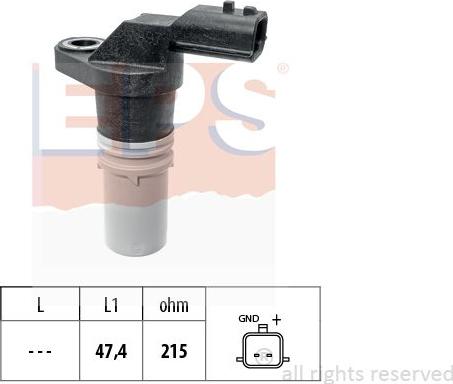 MDR EPS-1953 835 - Capteur d'angle, vilebrequin droxauto.com