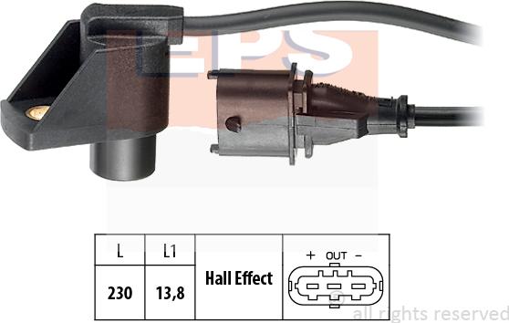 MDR EPS-1953 331 - Capteur, position d'arbre à cames droxauto.com
