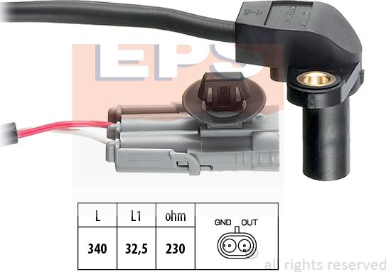 MDR EPS-1953 328 - Capteur d'angle, vilebrequin droxauto.com