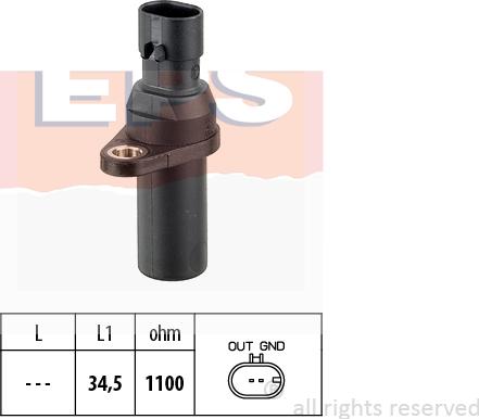 MDR EPS-1953 378 - Capteur d'angle, vilebrequin droxauto.com