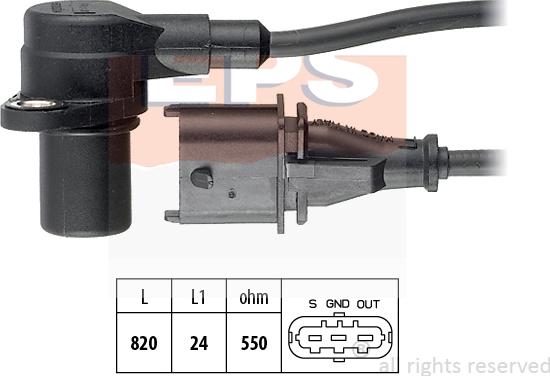 MDR EPS-1953 234 - Capteur d'angle, vilebrequin droxauto.com
