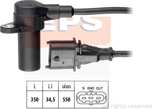 MDR EPS-1953 236 - Capteur d'angle, vilebrequin droxauto.com