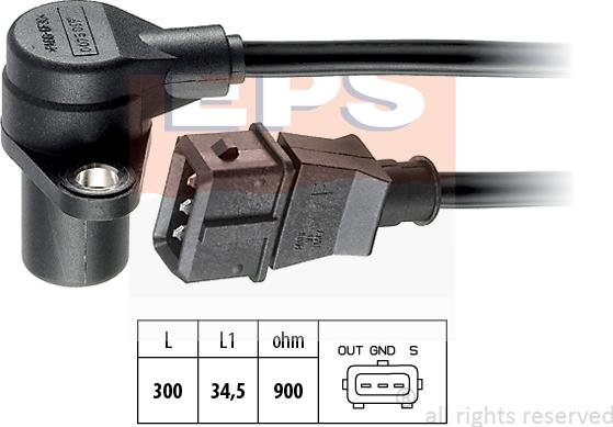 MDR EPS-1953 237 - Capteur d'angle, vilebrequin droxauto.com