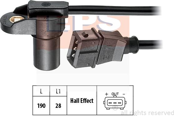 MDR EPS-1953 278 - Capteur, position d'arbre à cames droxauto.com
