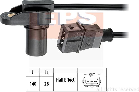 MDR EPS-1953 277 - Capteur, position d'arbre à cames droxauto.com