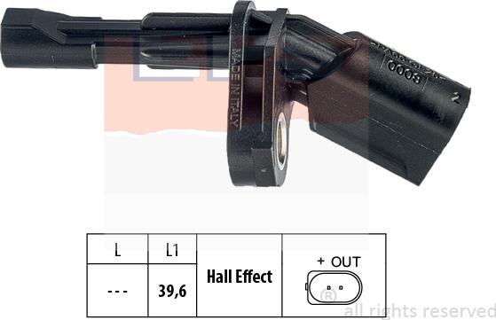 MDR EPS-1960 008 - Capteur, vitesse de roue droxauto.com